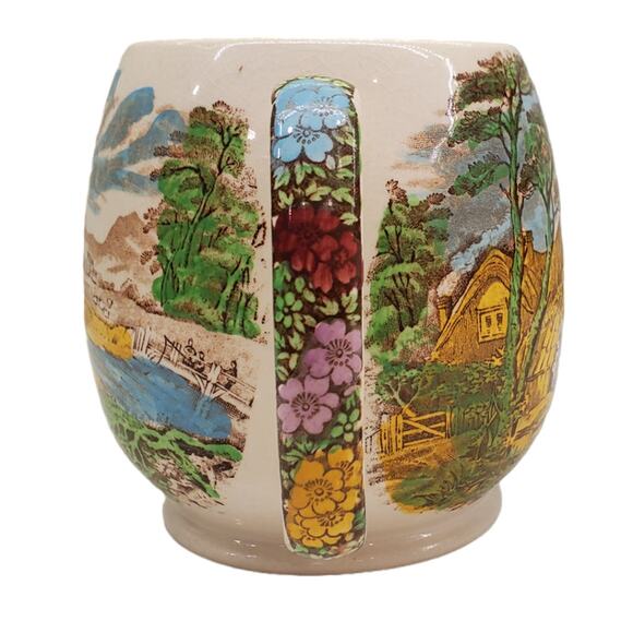 Sadler The Old Mill Made in England Pottery 1940s Milk Pitcher Jug Vintage - Picture 5 of 15